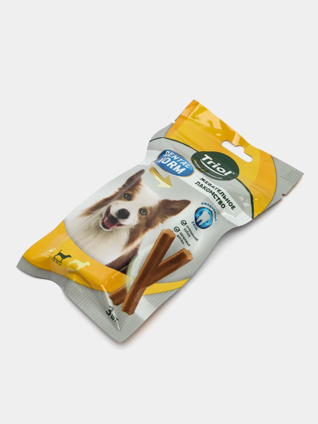 Лакомство палочки для щенков и собак от 10 до 25 кг, Triol Dental Norm, 3 шт