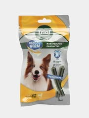 Лакомство с эвкалиптом для щенков и собак от 10 до 25 кг, Triol Dental Norm, 3 шт