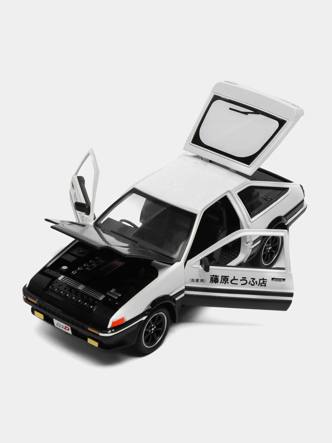 Белый металлическая машина Toyota Sprinter Trueno, 1:24, со звуком, 20 см