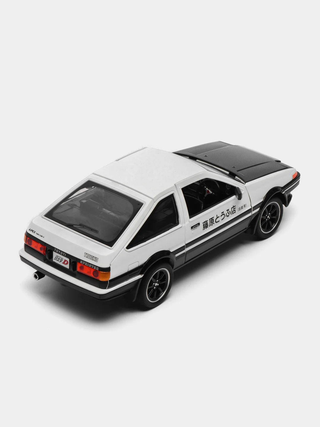Белый металлическая машина Toyota Sprinter Trueno, 1:24, со звуком, 20 см