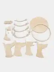 Многослойная деревянная раскраска, 3D раскраска из дерева "Доберман"
