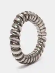 Серебряный резинки спирали, металлические оттенки