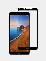 Угольный xiaomi Redmi 7A, Сяоми Редми 7А, Защитное стекло 9D
