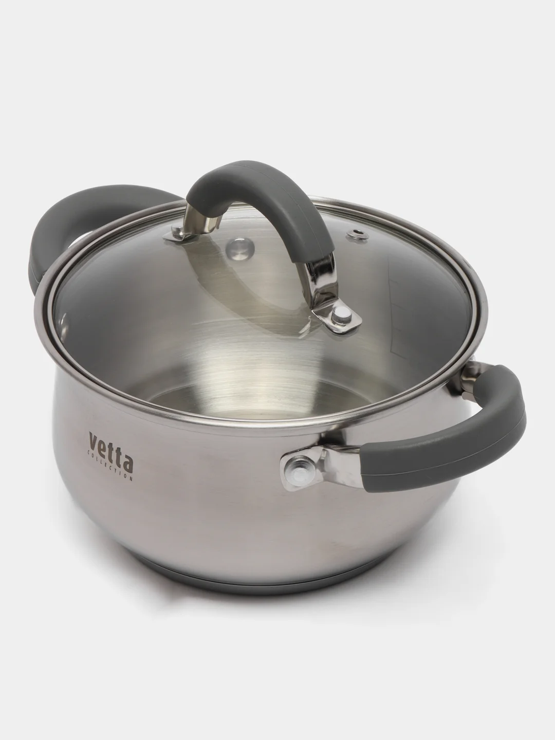 Кастрюля Vetta "Вена", со стеклянной крышкой, индукция, 16 х 9,5 см, 1,9 л
