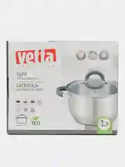Кастрюля Vetta "Вена", со стеклянной крышкой, индукция, 16 х 9,5 см, 1,9 л