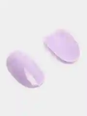 Лавандовый накладные ногти / УФ печать короткий стиль - 24 штуки + стикеры 12 штук