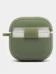 Тёмно-зелёный наушники беспроводные Borofone BW29, Bluetooth, с микрофоном, чехол в комплекте