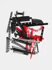 Красный конструктор Феррари, Ламборгини, Порше, Внедорожник TECHNIGUE с инерционным механизмом