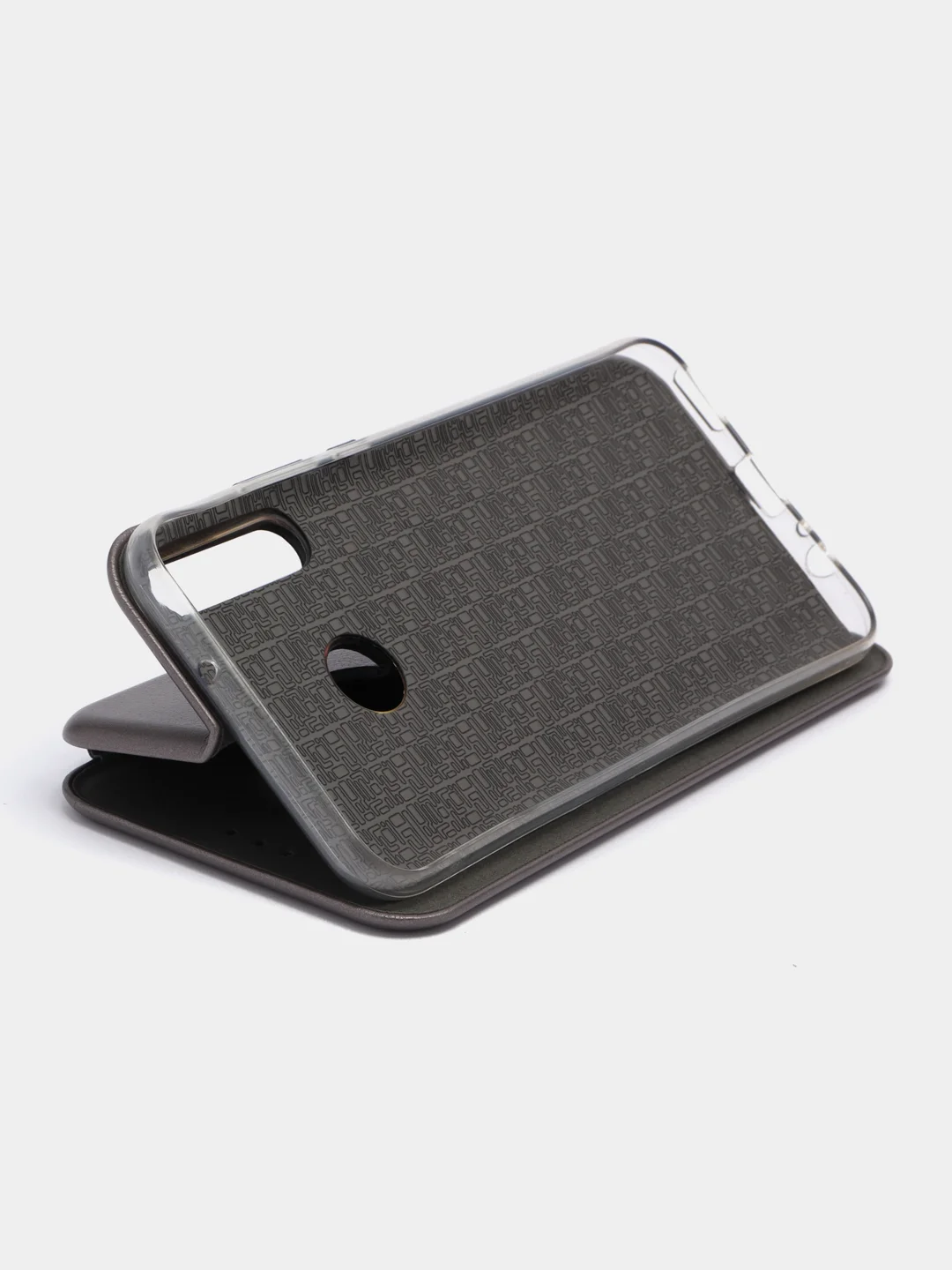 Серебряный чехол Book Case для Huawei Honor 9C / P40 Lite E