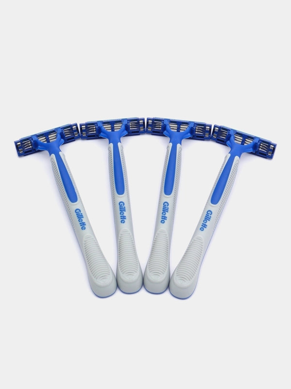 Станки Gillete Blue3 Simple с 3 лезвиями, одноразовые, фиксированная головка, 4 штуки