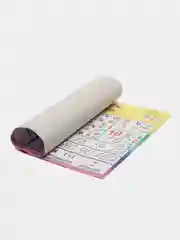 Желтый плакат Математика, Русский язык, Письмо, буквы, звуки, части речи, фонетика, числа, знаки