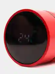 Красный термос термокружка с LED дисплеем и датчиком температуры