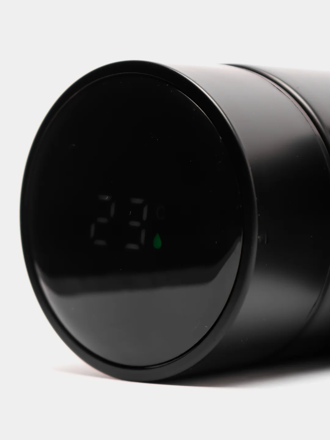 Черный термос термокружка с LED дисплеем и датчиком температуры