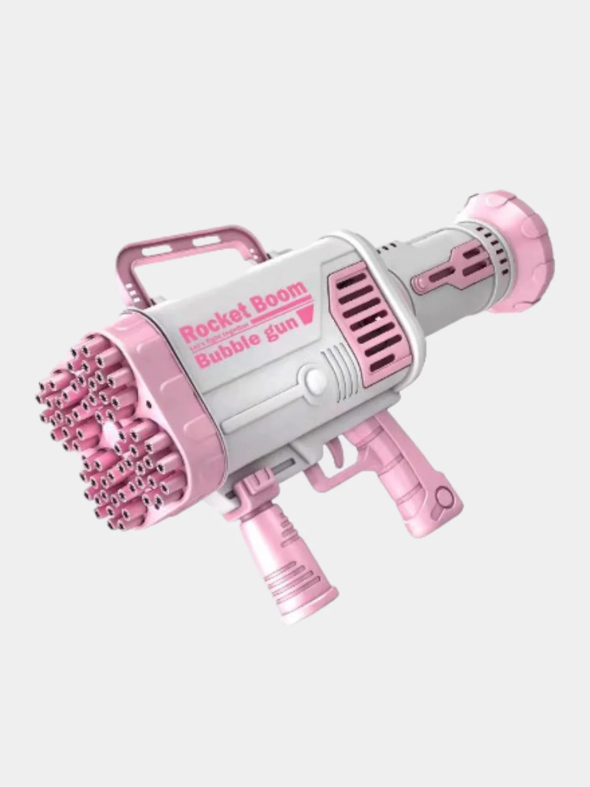 Розовый генератор мыльных пузырей пистолет "Bubble Blaster Bazooka" 64 отверстия, автомат Базука