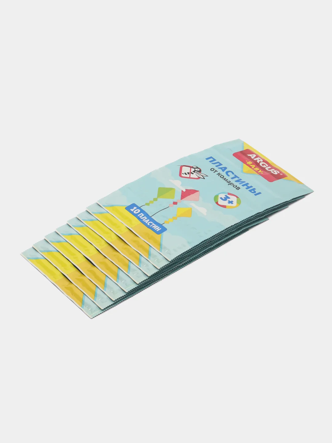 Пластины от комаров ARGUS baby, для детей, по 10 штук, без запаха