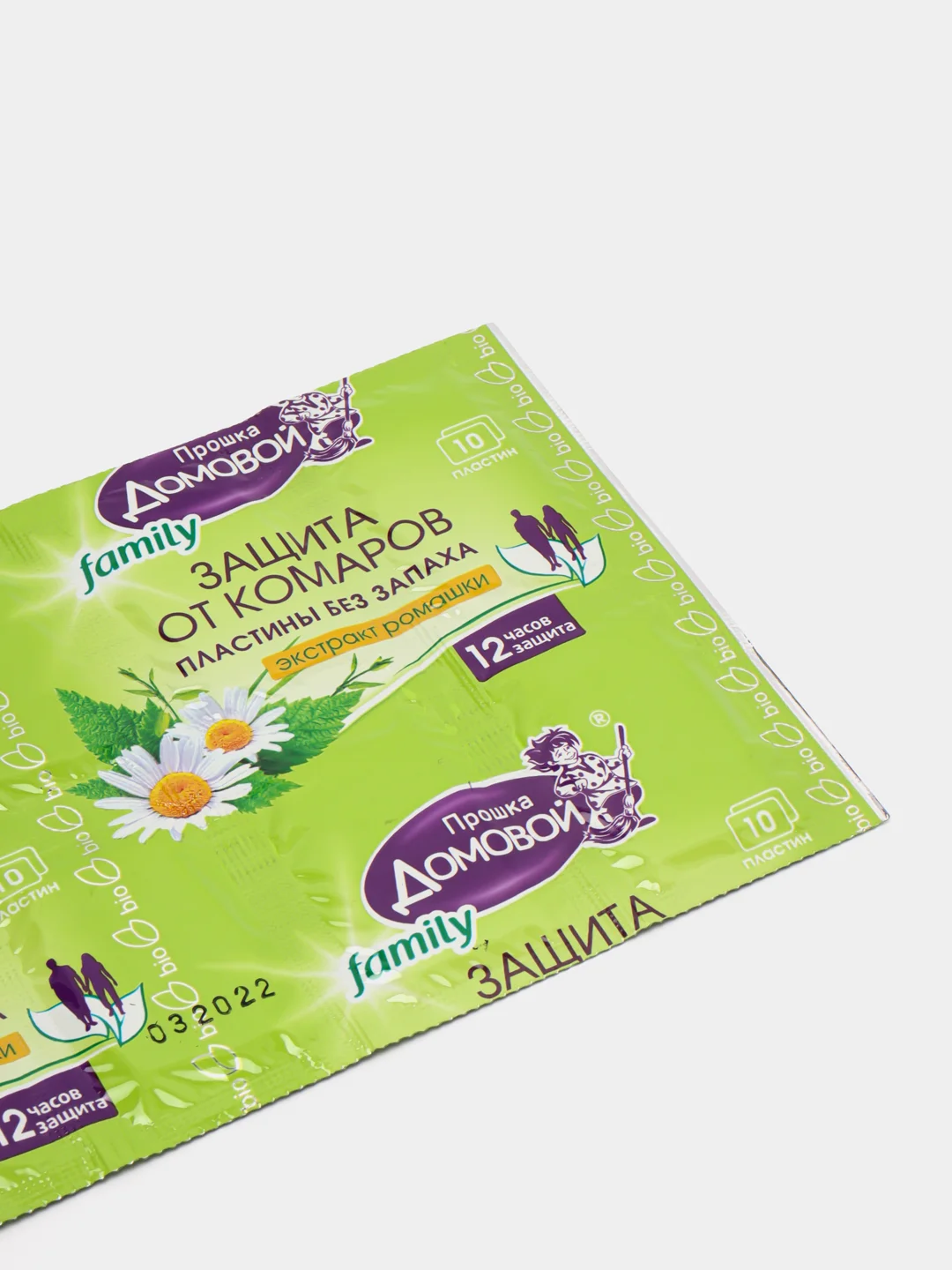 Пластины от комаров Домовой Прошка, экстракт ромашки, 10 шт