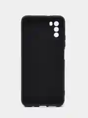 Голубой чехол силиконовый для Xiaomi POCO M3 (Сяоми Поко М3), с принтом, с рисунком