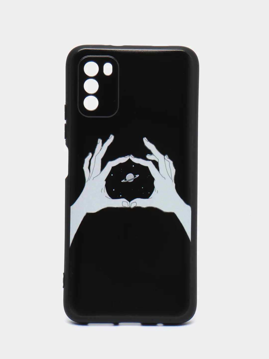 Пастельно-коралловый чехол силиконовый для Xiaomi POCO M3 (Сяоми Поко М3), с принтом, с рисунком