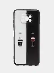 Бирюзовый чехол для Xiaomi Poco X3 NFC X3 Pro X3, с принтом, с рисунком (Поко Х3 Про)