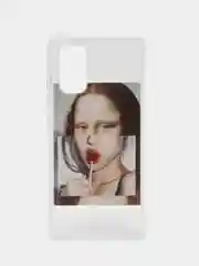 Багровый силиконовый чехол для Samsung Galaxy A32 4G, с принтом, с рисунком (Самсунг Галакси А32)