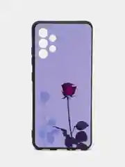 Серебряный силиконовый чехол для Samsung Galaxy A32 4G, с принтом, с рисунком (Самсунг Галакси А32)