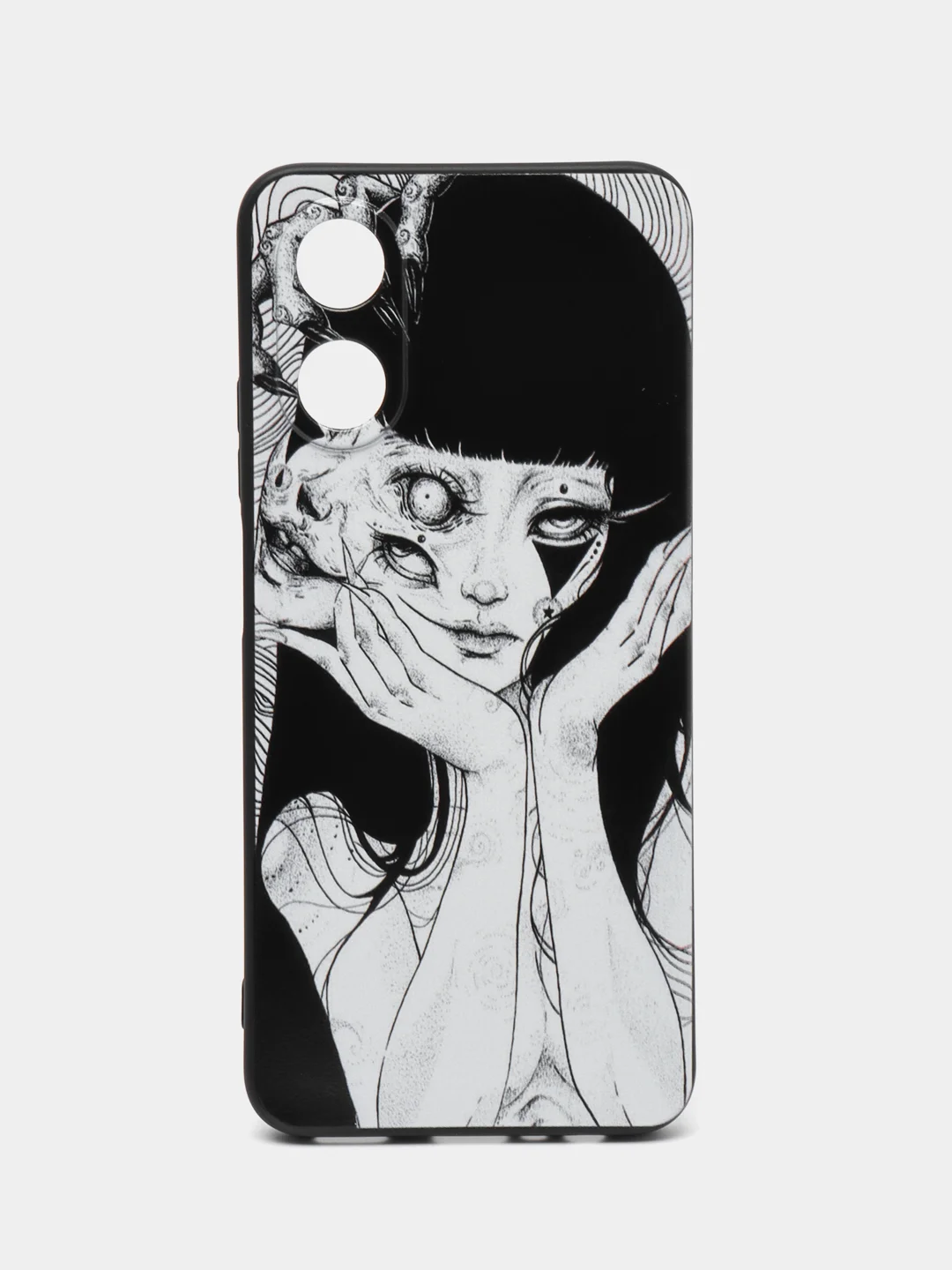 Белый силиконовый чехол для OPPO A17 / A17K, с принтом, с рисунком, Оппо А17 / 17К