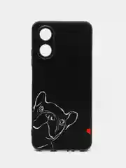 Песочный хаки силиконовый чехол для OPPO A17 / A17K, с принтом, с рисунком, Оппо А17 / 17К
