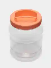 Коралловый банка-ёмкость для сыпучих продуктов, с винтовой крышкой, 1.5 л