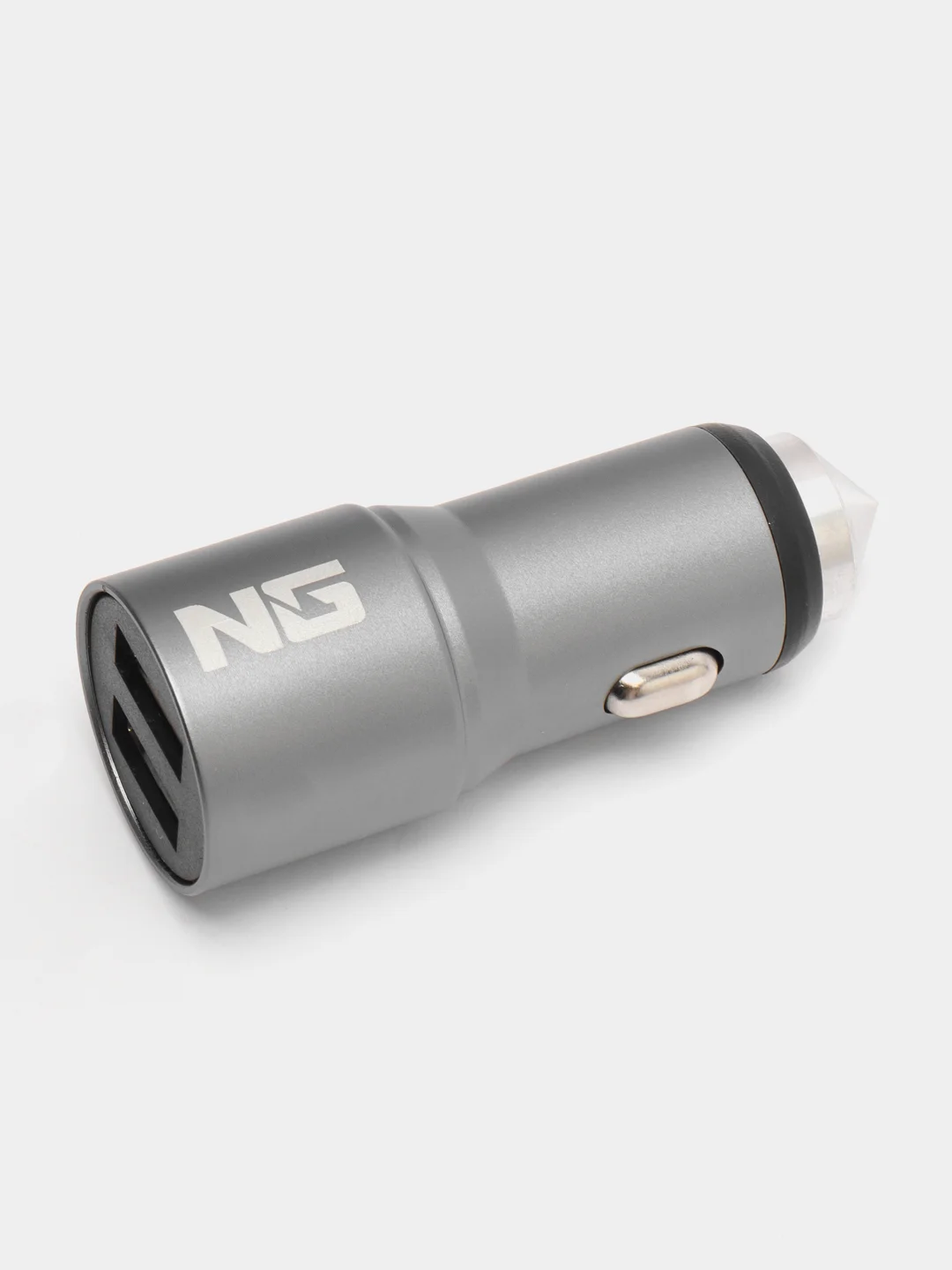 NG Устройство зарядное автомобильное, 2xUSB, 2,4А, 12/24В, металл