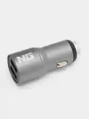 NG Устройство зарядное автомобильное, 2xUSB, 2,4А, 12/24В, металл