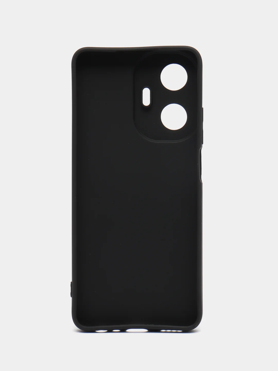 Черный чехол силиконовый Realme C 55 ( Реалми С 55), матовый, с дополнительной защитой камеры