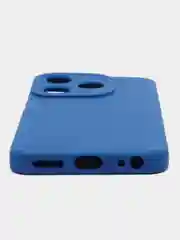 Синий силиконовый чехол для Tecno Spark 10 / Tecno Spark 10C,Техно спарк 10/10С,с защитой камеры