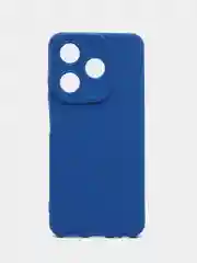 Синий силиконовый чехол для Tecno Spark 10 / Tecno Spark 10C,Техно спарк 10/10С,с защитой камеры