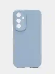 Голубой чехол силиконовый Samsung Galaxy A 54 (Самсунг Галакси А 54) с защитой камеры