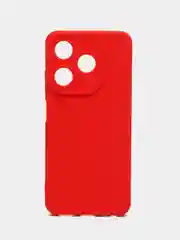 Красный силиконовый чехол для Tecno Spark 10 / Tecno Spark 10C,Техно спарк 10/10С,с защитой камеры