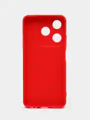 Красный силиконовый чехол для Tecno Spark 10 / Tecno Spark 10C,Техно спарк 10/10С,с защитой камеры