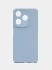 Голубой силиконовый чехол для Tecno Spark 10 / Tecno Spark 10C,Техно спарк 10/10С,с защитой камеры