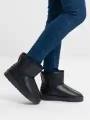 Хром угги женские зимние короткие с мехом дутики теплые
