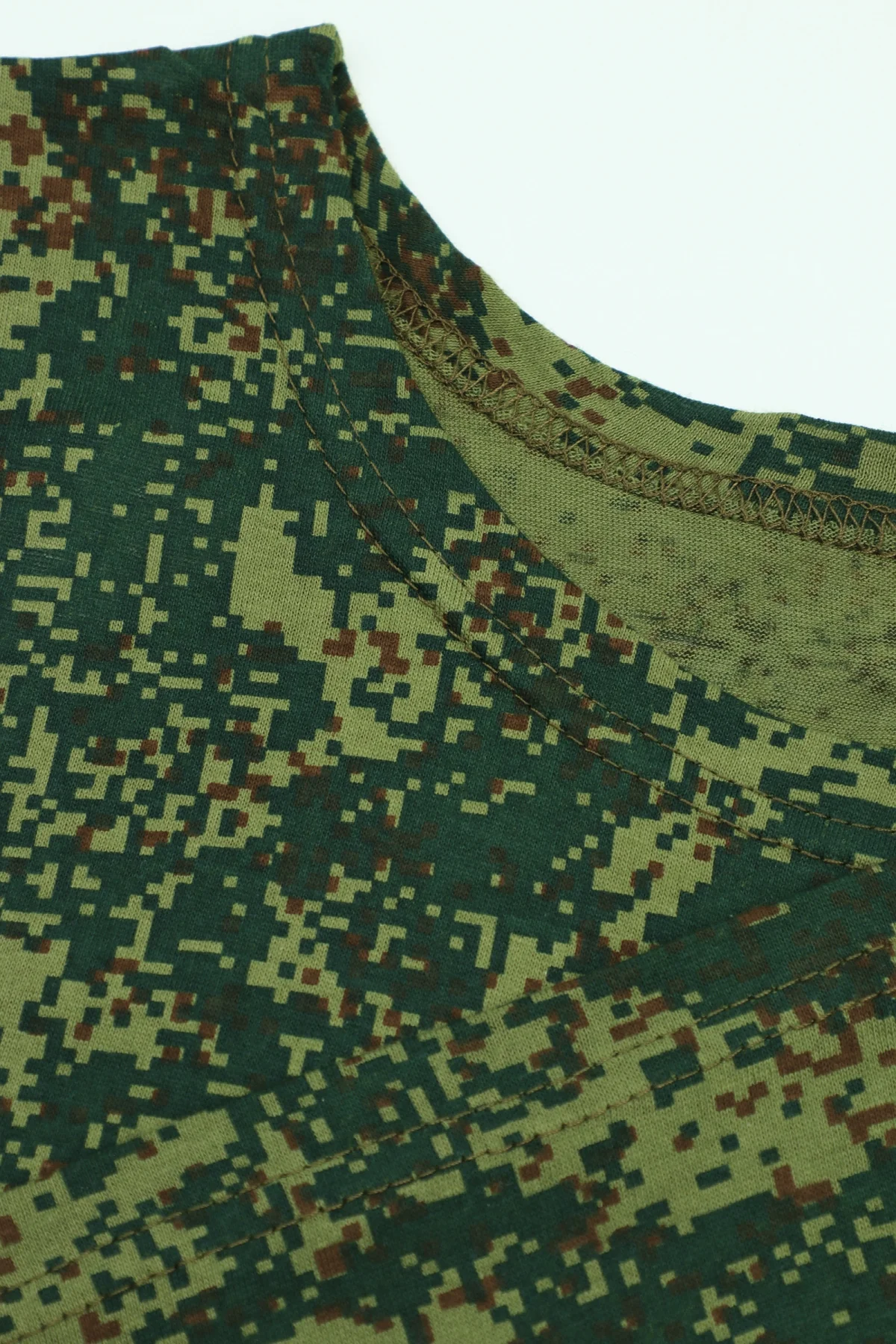 Зеленый майка мужская, камуфляж