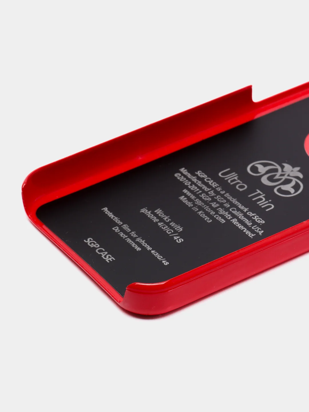 Красный чехол-накладка для смартфона iPhone 4/4s