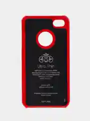 Красный чехол-накладка для смартфона iPhone 4/4s