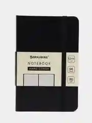 Блокнот МАЛЫЙ ФОРМАТ 93х142мм А6, BRAUBERG ULTRA, балакрон, 80г/м2, 96л, клетка, черный