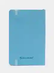Блокнот МАЛЫЙ ФОРМАТ 91х140мм А6, BRAUBERG ULTRA, под кожу, 80г/м2, 96л, линия, голубой