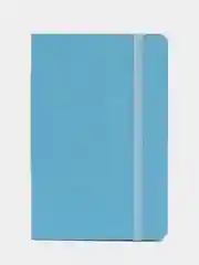 Блокнот МАЛЫЙ ФОРМАТ 91х140мм А6, BRAUBERG ULTRA, под кожу, 80г/м2, 96л, линия, голубой