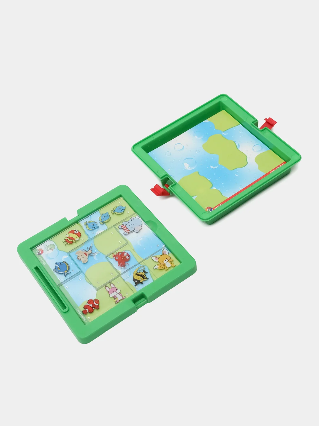 Бирюзовый игра-головоломка с животным, детская, настольная игра, с IQ-лабиринтом