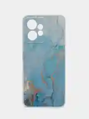 Светло-синий чехол на Xiaomi Redmi Note 12 4G / Сяоми Редми Ноут 12 4G с рисунком, защита камеры