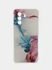 Ледяной силиконовый чехол на Huawei Nova Y70 / Хуавей Нова Y70, с рисунком, защита камеры