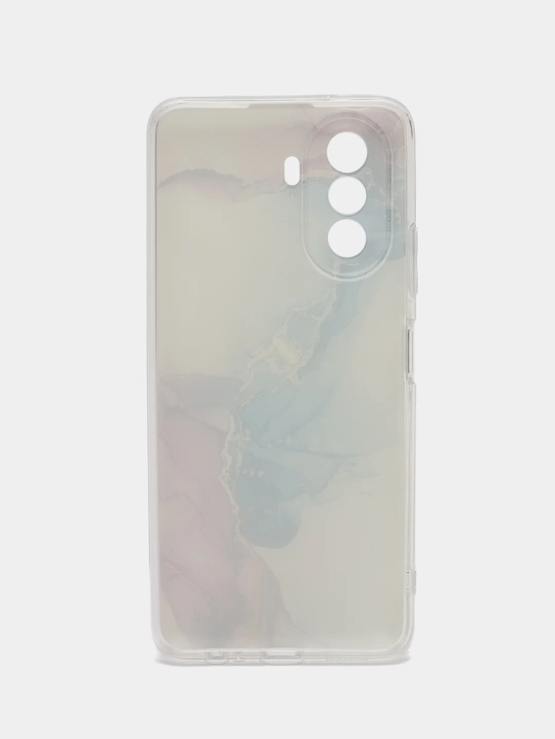 Ледяной силиконовый чехол на Huawei Nova Y70 / Хуавей Нова Y70, с рисунком, защита камеры