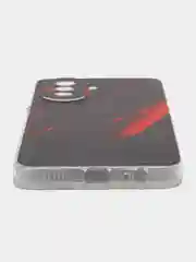 Красный силиконовый чехол на Huawei Nova Y70 / Хуавей Нова Y70, с рисунком, защита камеры