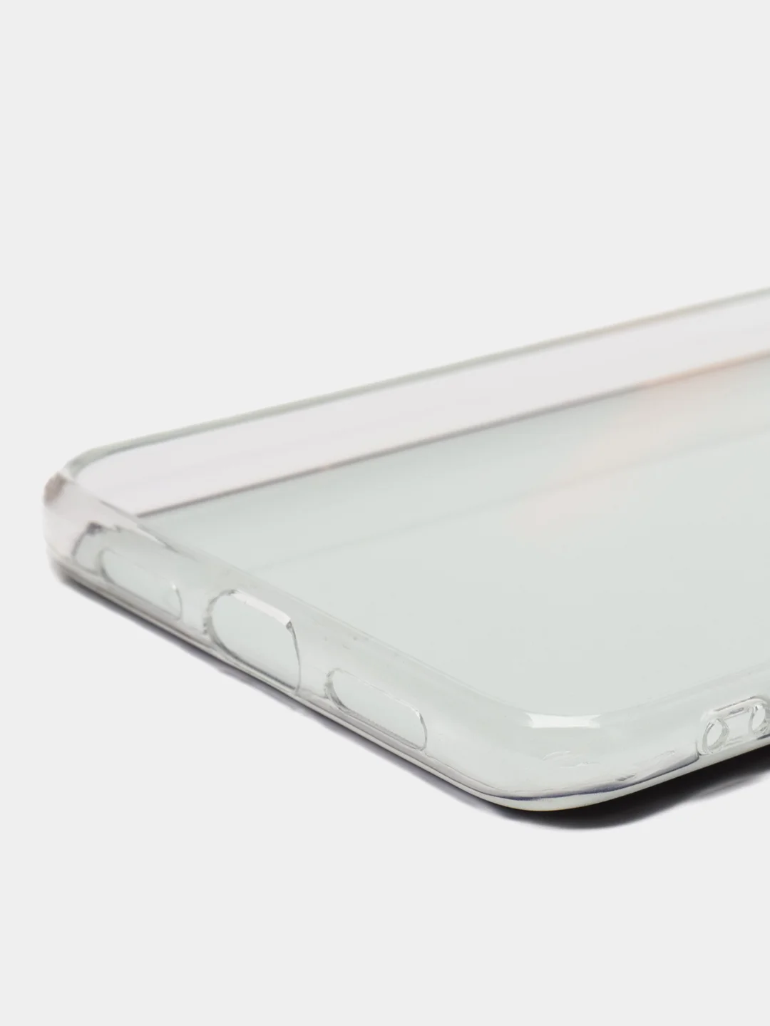 Красный силиконовый чехол на Xiaomi Mi 8 / Сяоми Ми 8 прозрачный, с рисунком, защита камеры